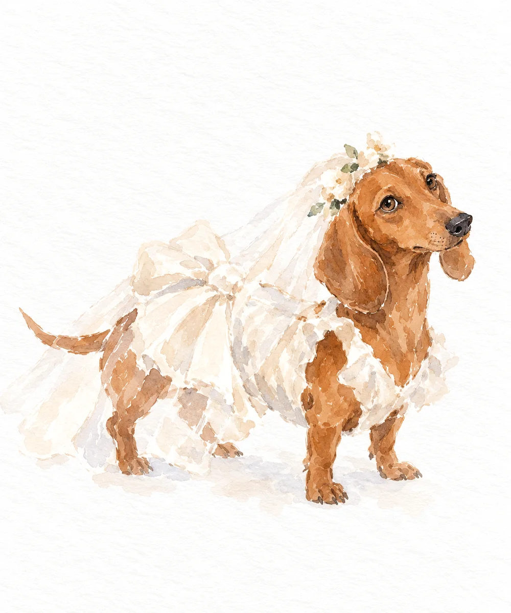 Manola con velo de novia